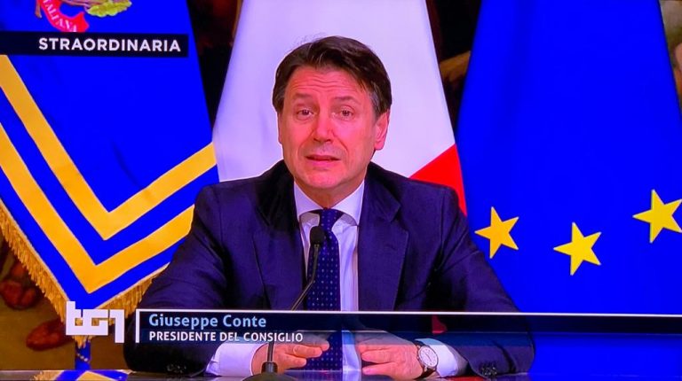 Coronavirus: il premier Conte chiude tutte le attività produttive in Italia