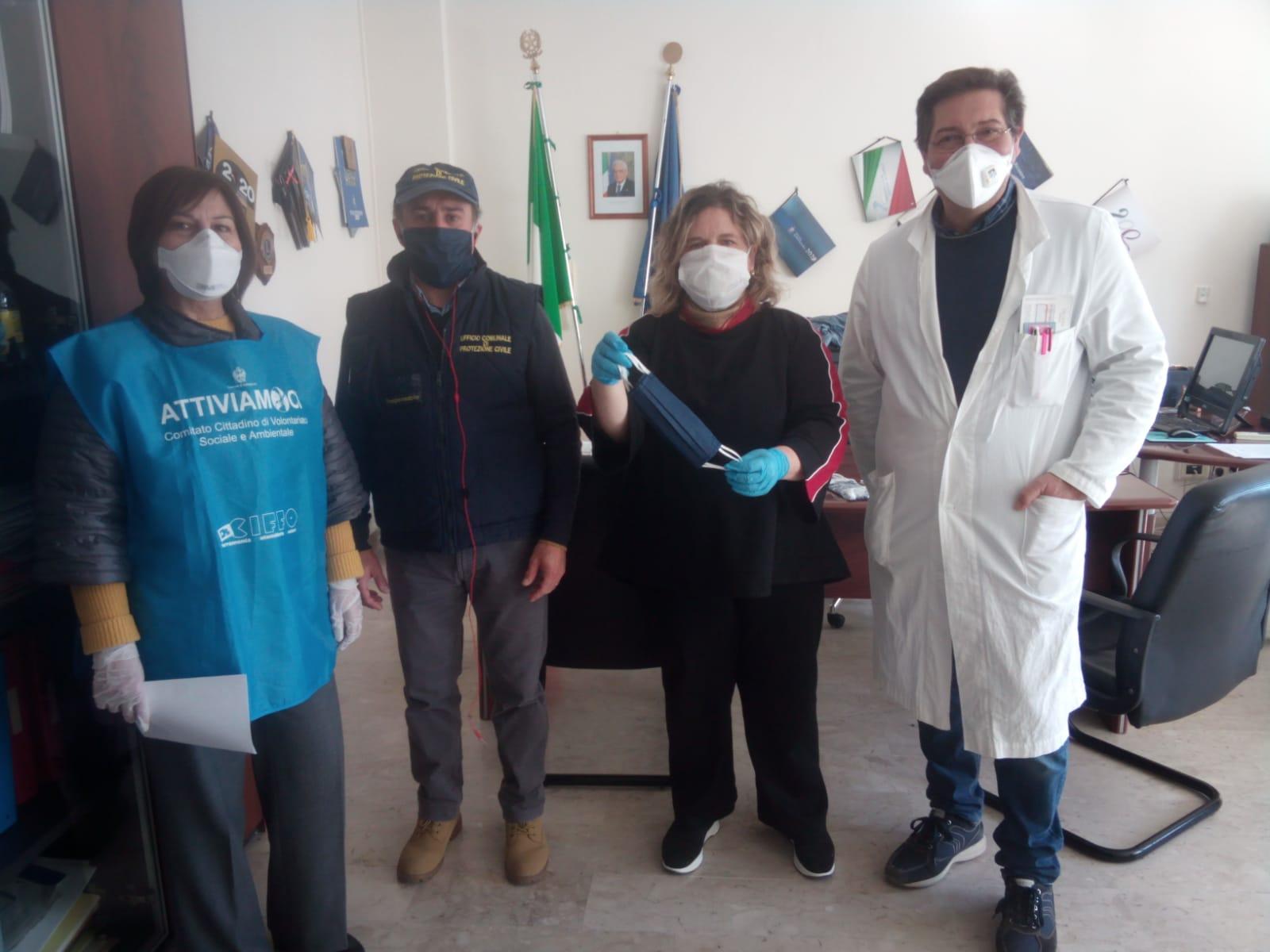 170 mascherine consegnate da Protezione civile comunale e associazioni alla Casa circondariale. Create da sarte volontarie
