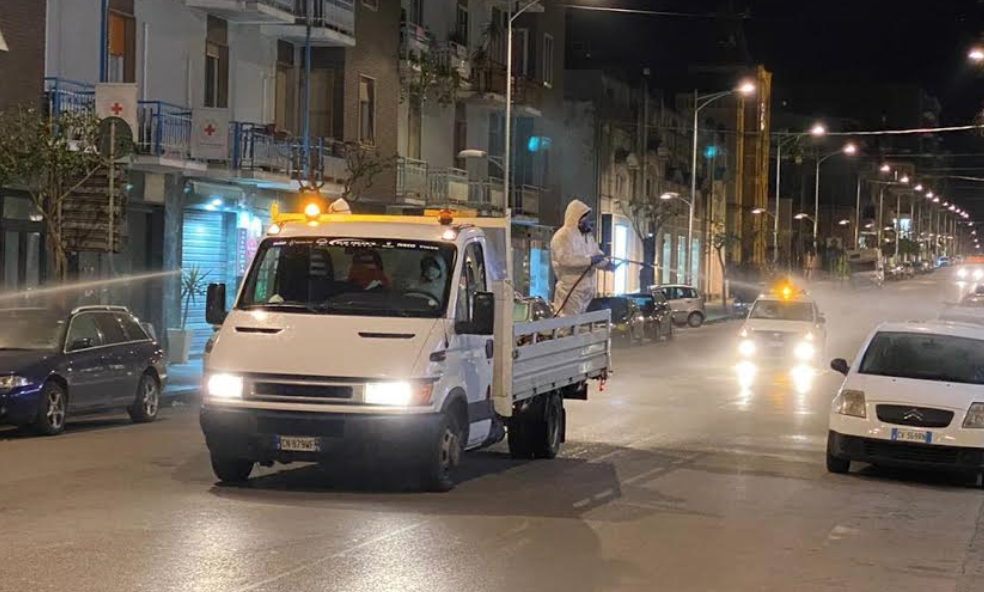 Sanificazione centro storico e frazioni, si completa nel fine settimana