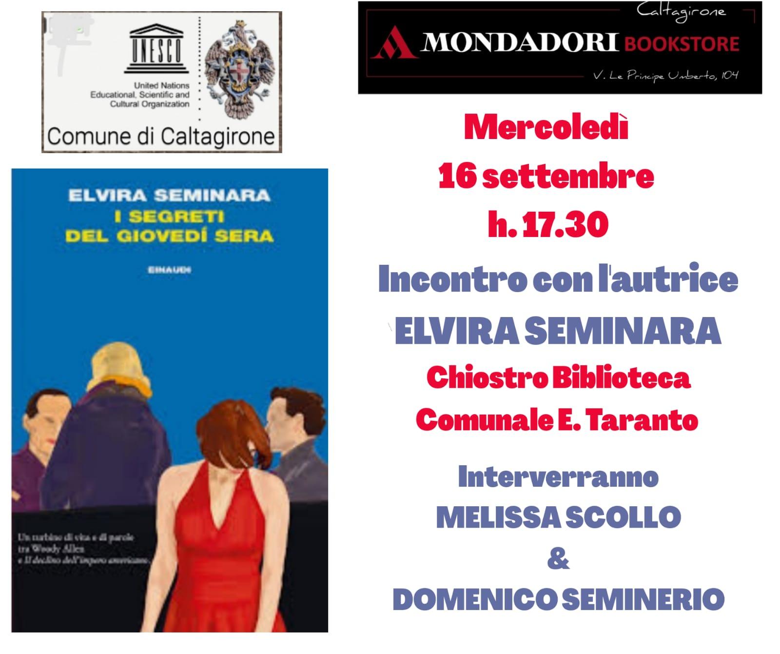 “I segreti del giovedì sera” il nuovo libro di Elvira Seminara protagonista di un prossimo incontro