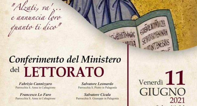 Sei laici della Diocesi di Caltagirone “ in cammino verso il Diaconato permanente”.