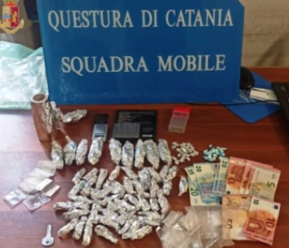 Due fratelli catanesi arrestati dai “Falchi” della Squadra Mobile per droga