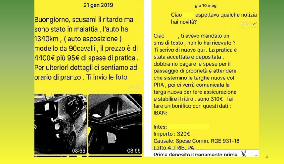 Falso ufficiale giudiziario creava aste fasulle