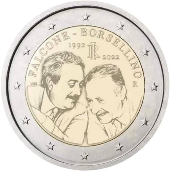 Da gennaio la moneta da 2 euro dedicata ai giudici Falcone e Borsellino