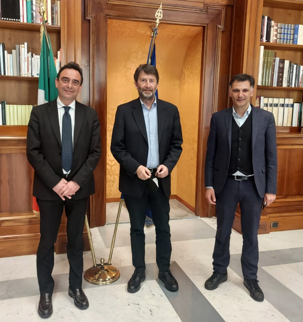 Incontro a Roma del sindaco Fabio Roccuzzo col ministro della Cultura Dario Franceschini, al centro dei riflettori il recupero di alcuni importanti “contenitori culturali”